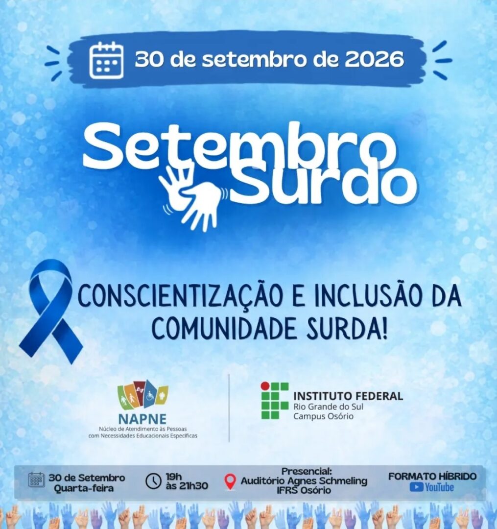 IFRS Campus Osório promove evento sobre inclusão da comunidade surda