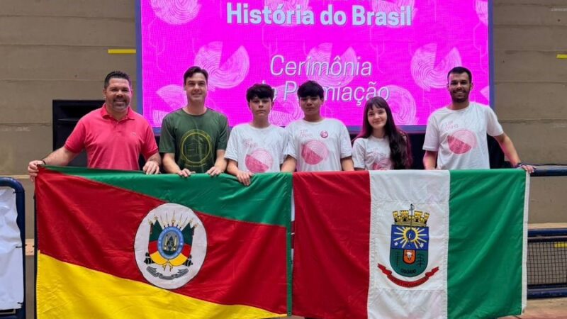 Estudantes de Osório conquistam medalha de cristal na Olimpíada Nacional em História do Brasil