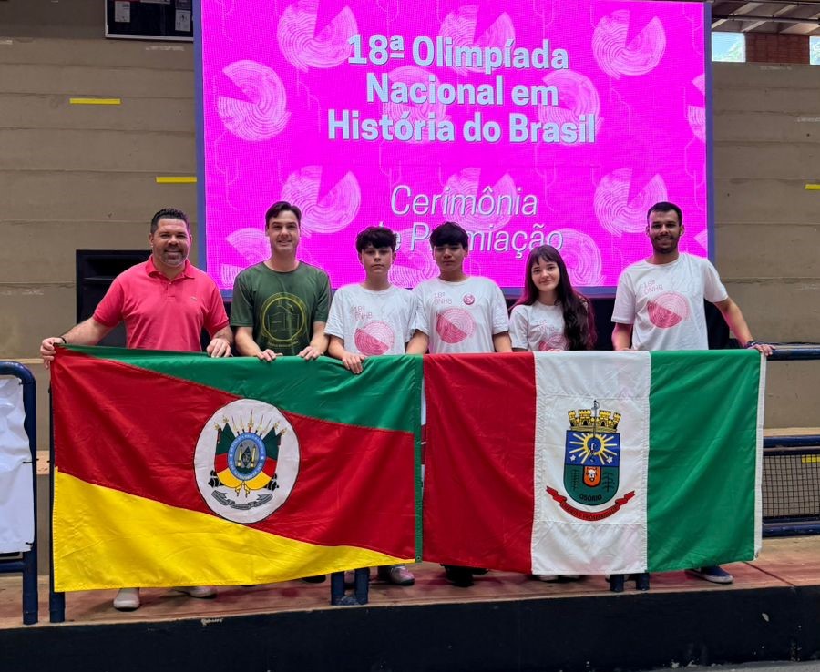 Estudantes de Osório conquistam medalha de cristal na Olimpíada Nacional em História do Brasil