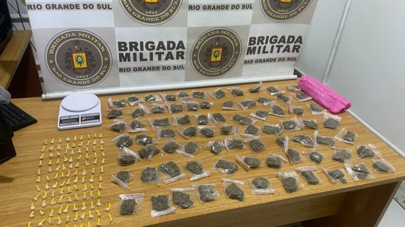 Mulher é presa com crack e maconha em Balneário Pinhal