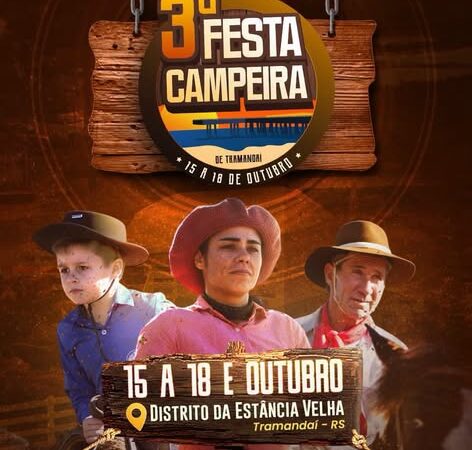 3ª Festa Campeira de Tramandaí acontece de 15 a 18 de outubro na Estância Velha