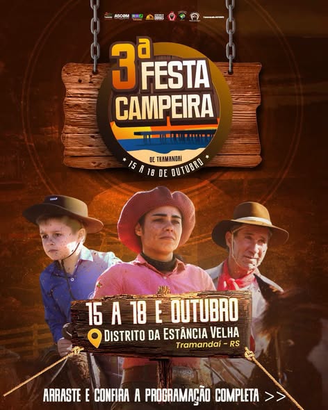 3ª Festa Campeira de Tramandaí acontece de 15 a 18 de outubro na Estância Velha