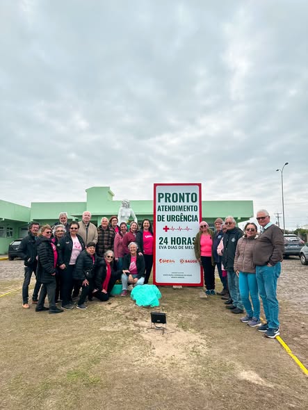 Pronto Atendimento 24h e Casa da Mulher recebem nova placa de identificação em Cidreira