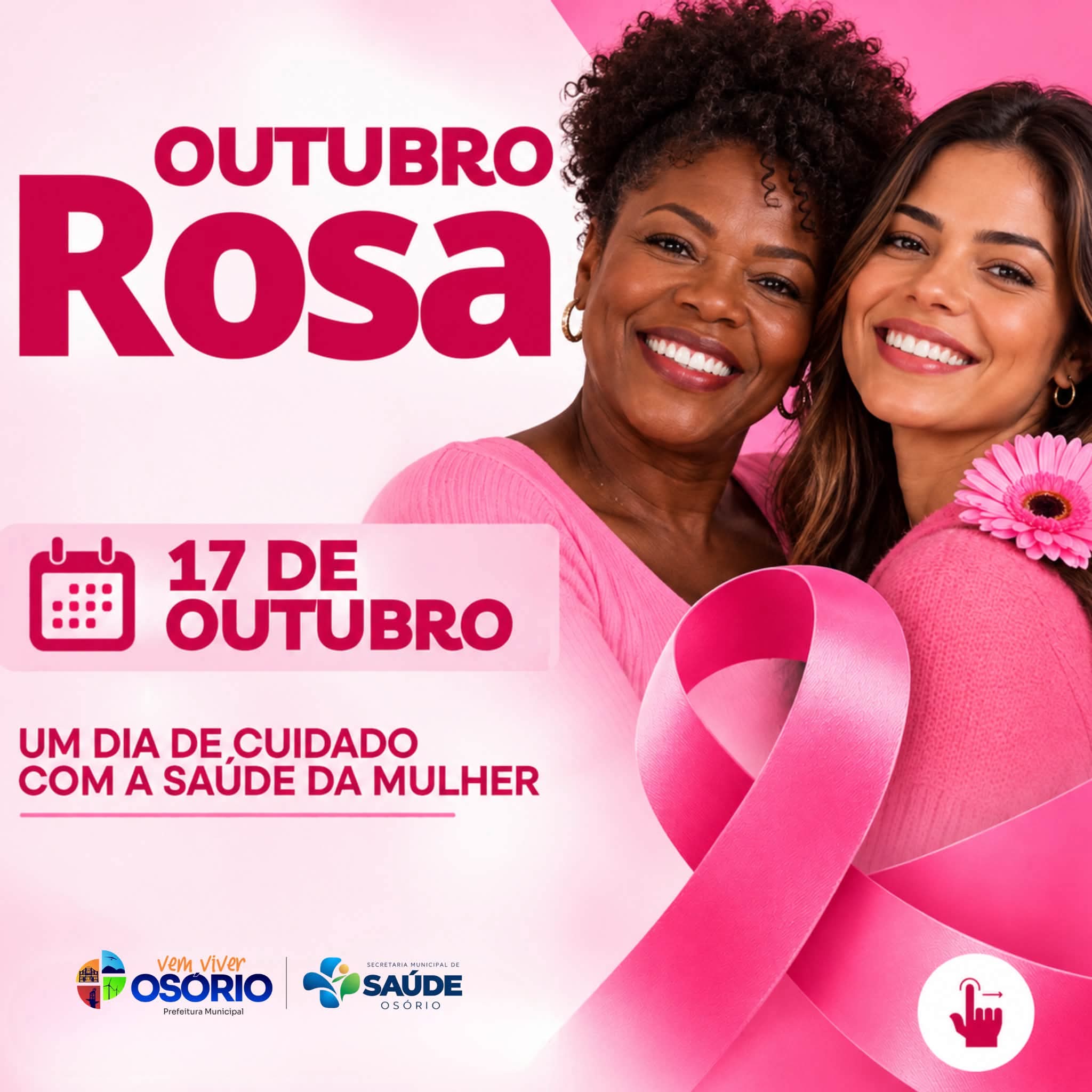 Outubro Rosa: postos de saúde de Osório terão atendimento especial no sábado