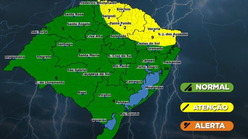 Defesa Civil alerta para risco de alagamentos no Litoral Norte após chuvas previstas para quinta-feira