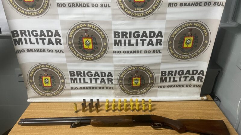 Homem é preso com espingarda roubada e munições em Osório