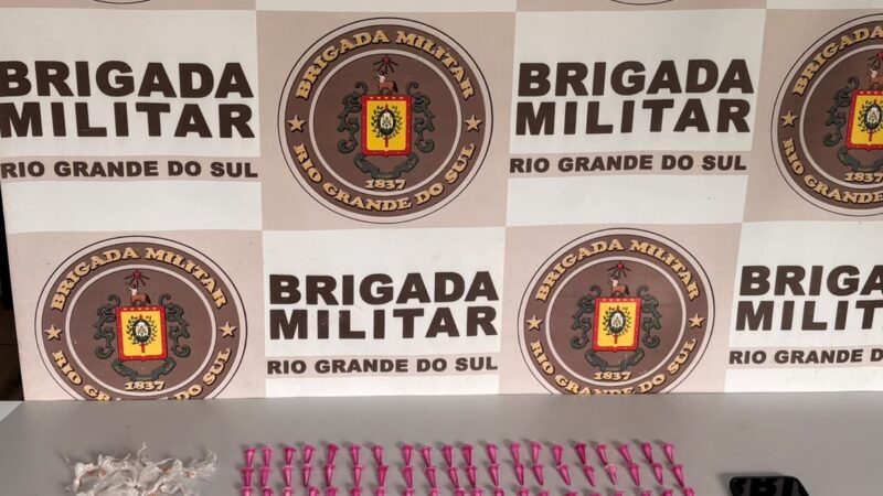 BRIGADA MILITAR PRENDE HOMEM POR TRÁFICO DE DROGAS EM CIDREIRA
