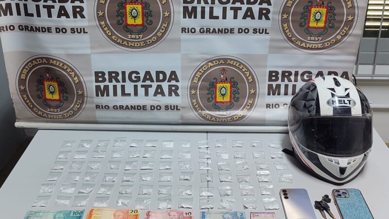 DUAS PESSOAS SÃO PRESAS POR TRÁFICO DE DROGAS E ADULTERAÇÃO DE SINAL IDENTIFICADOR EM OSÓRIO